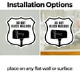thumbnail image 3 of Do Not Block Mailbox (2 Pack) 4 inch X 4 inch Shield Shaped Heavy Duty 3.2 mil Vinyl Decals Weather Resistant Made in the USA, 3 of 5