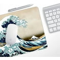 thumbnail image 5 of Japanese Mouse Pad Kanagawa Sea Wave Design Gaming Mousepad Non-Slip Rubber Square Small Mouse Pads for Wireless Mouse Laptop Computer Mouse Mat Desk Decorative Accessories Office Supplies, 5 of 5