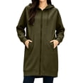 thumbnail image 2 of Hilenly Womens Long Zip Up Hoodies Tunic Sweatshirt Dress Comfortable Fall Jacket with Pockets, 2 of 10