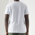 thumbnail image 6 of Sngxgn Men Mens T Shirts Short Sleeve Slim Fit Stretch Workout Ribbed Knit Tee Shirts(White,L), 6 of 6