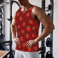 thumbnail image 5 of Gukieu Strawberry Print Men's Quick Dry Fitness Vest, Round Neck Sleeveless Fitness Bodybuilding Top-Medium, 5 of 7