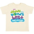thumbnail image 3 of Inktastic Worlds Best Electrician Daddy Boys or Girls Toddler T-Shirt, 3 of 5