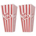 thumbnail image 1 of Premius 2-Pack Classic Striped Popcorn Holder, Red-White, 7.75x3.75x3.75 Inches, 1 of 1