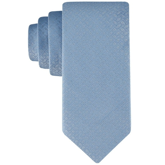 Calvin Klein Men Regular fit Tie Necktie One Size Blue Santiago Teture
