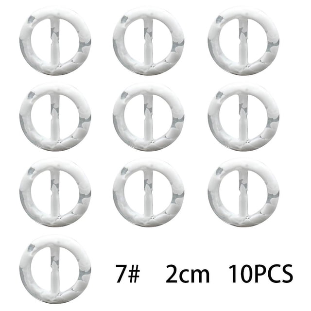 72cm10 Uds Clips de bufanda anudados decoración de resina hebillas lisas para camiseta camisa