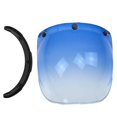 thumbnail image 1 of thinsony Open Face Helmet Visor Motorcycle Helmet Bubble Visor PC Lens Light Blue, 1 of 8