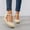 Beige, variant on GERsome Womens Espadrilles Wedges Sandals Closed Toe Platform Buckle Ankle Strap Casual Summer Shoes