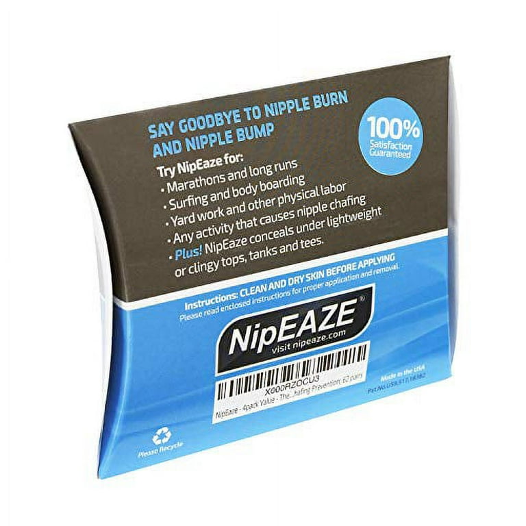 NipEaze - Value Pack - The Original Transparent Nip Protector - Nipple  Chafing Prevention, Extra - 50 Pairs 