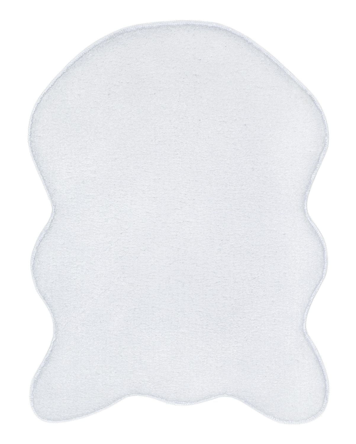 Flokati Collection (FFS) Modern Solid Design Non-Slip Area Rug, 2 ft.  in. x 3 ft. 3 in.