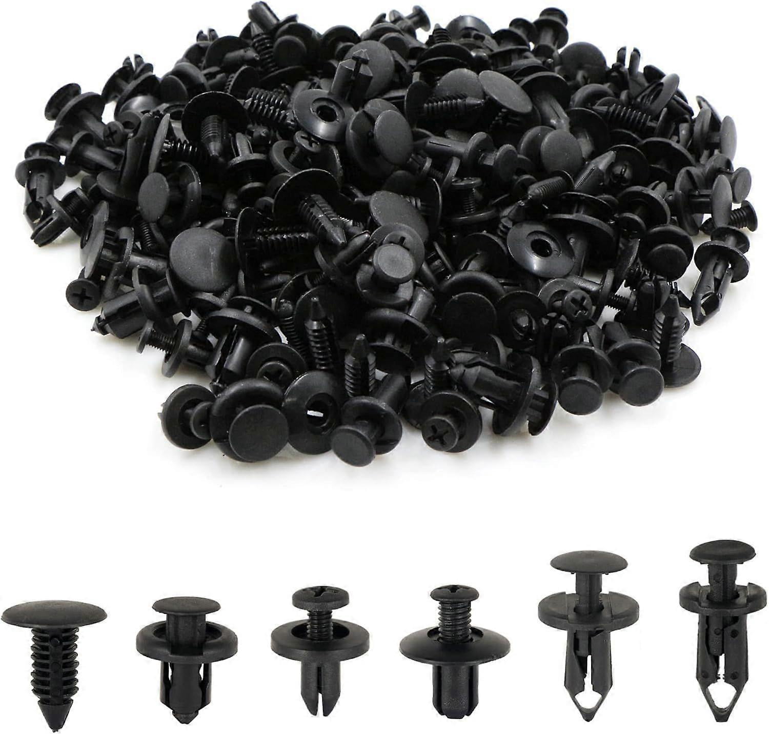 Car Plastic Rivets - Universal Bumper Expansion Kit Fastener Clips Door ...