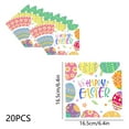 thumbnail image 3 of Hvmvliv 20-Sheet Easter Themed Cocktail Napkins, Premium Disposable Printed Napkins for Party Buffets and Drink Settings, 33x33 cm Unfolded Size Multicolor, 3 of 6