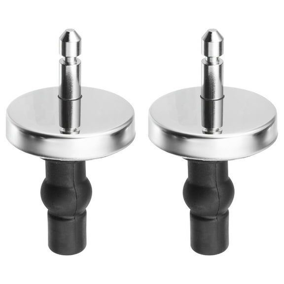 2 Set Toilet Seat Hinge Fixings with 45mm/1.77" Base, for Top Fixing Bolt Expansion Screw Cover Buckle