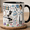 Black, variant on Lab Tech Mug Personalized Lab Gift with Microscope Science Tools for Laboratory Worker