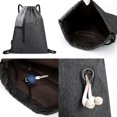 thumbnail image 3 of Minnieouse empacable con cordón Agujero para auriculares Tarjeta ajustable Botella de agua Bolsa de almacenamiento para auriculares Envolturas para manijas de equipaje gris claro, 3 of 6