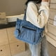 thumbnail image 3 of 177 Bolso Mezclilla Versátil Gran Capacidad Bolso Hombro Bolso Cruzado Bolso Mano Hobo (azul) Azul, 3 of 9