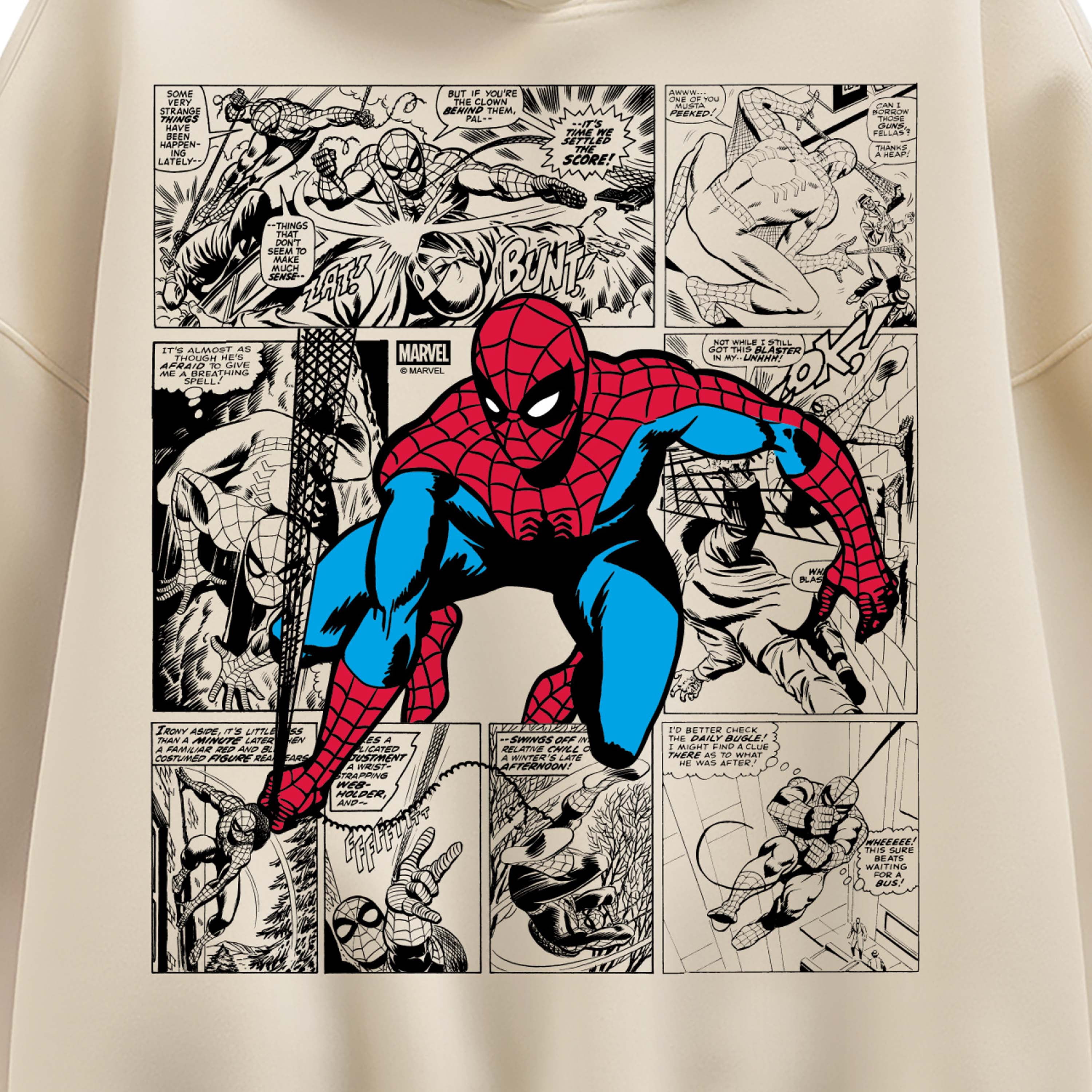 Marvel - Spider-Man Comic Jump - Women's Oversized Fleece Hoodie Sweatshirt