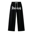 thumbnail image 4 of CONZONE Toddler Boys Baggy Sweatpants Y2K Graphic Joggers for Boys Drawstring Fall Winter Athletic Trousers with Pockets, 4 of 5