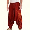 thumbnail image 5 of SAILING Pantalones de yoga para hombre Pantalones harén especiales plisados ​​​​de gran tamaño estilo bohemio, 5 of 5