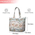 thumbnail image 4 of White Pioneer Flower and Paisley Pattern Travel Tote Bags for Women Carry On,Large Weekender Bags for Women Travel,Multi Functional Duffle Bag for Work,Shopping,Sports, 4 of 5