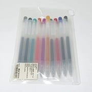 Muji Clear Ballpoint Gel Pen 0.5mm [10 colors SET]