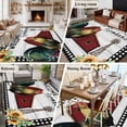 thumbnail image 5 of Area Rug for Living Room, Farmhouse Rooster Non-Slip Indoor Large Carpet for Bedroom/Dining Room, Rustic Red Barn Windmill Sunflowers Washable Low-Profile Rectangle Floor Runner Rugs - 5 x 8 Ft, 5 of 7