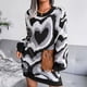 thumbnail image 1 of Vestido de punto, vestido de punto de manga larga, vestido de suéter, vestido de otoño, artesanía excepcional, 1 of 6