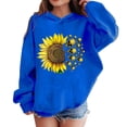 thumbnail image 3 of HAOTAGS Girls Long Sleeve Halloween Hoodies, Cute Printed Crewneck Pullover Sweatshirt Tops Blue Size 3T, 3 of 7
