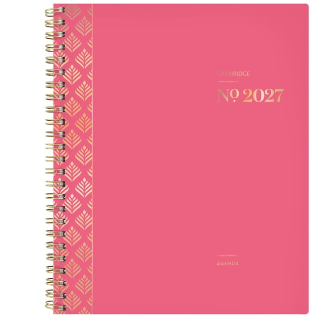 2027 Cambridge Large Pink WorkStyle Balance Weekly and Monthly Planner