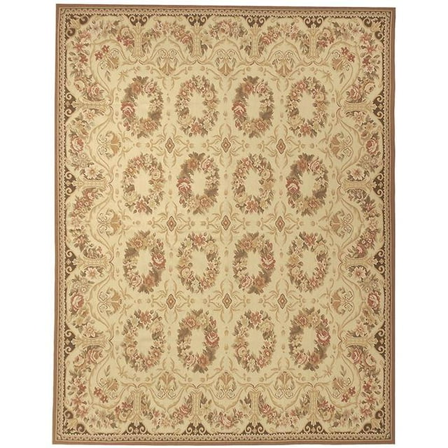 Due Process Stable Trading Bayonne Crème Zone Ronde Tapis&44; 6 x 6 Pi.