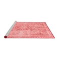 thumbnail image 2 of Ahgly Company Machine Washable Indoor Rectangle Abstract Red Modern Area Rugs, 4' x 6', 2 of 4