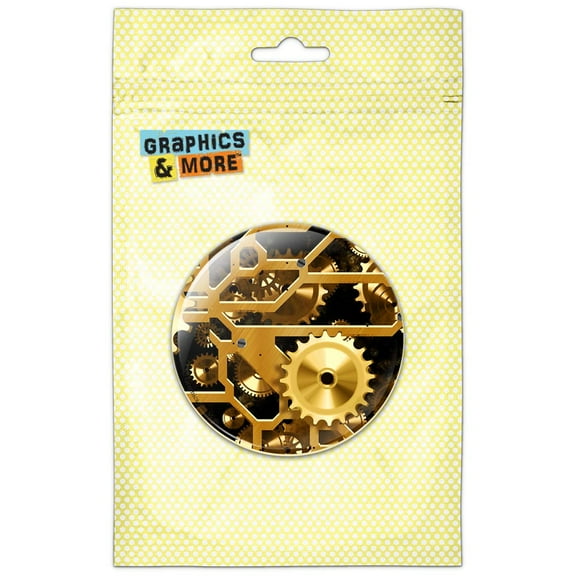 Gears in the Brass Machine Pinback Button Pin Badge