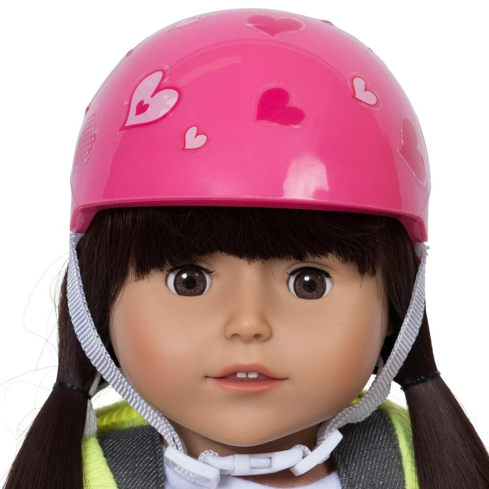 Pink Doll Bike Helmet