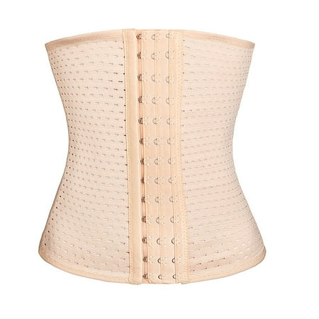 

Linyer Female Universal Seasons Shapewear Belly Elastic Breathable Corset Training Body Shaping Wraps Underwear for Sports Skin Color XXL