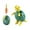 Green, variant on Dinosaur Building Toy Set Educational Deformed Block Construction Kit for Kids Play Learning Activity