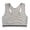 Gray, variant on Girls' Adjustable Training Bra Cotton Bras Wireless Light Padded Girls Sports Bra Red,9-12 Years