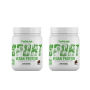Twinlab SPORT Vegan Protein Powder, Chocolate, 24.7 Oz - 20 Servings (Pack of 2)