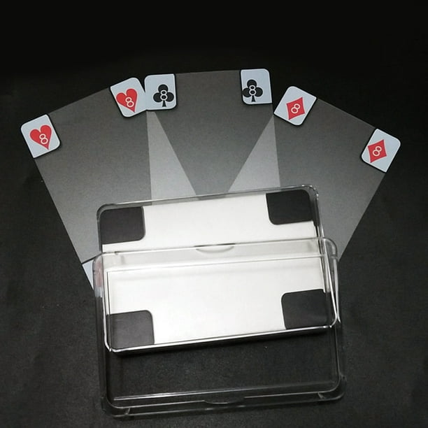 Boite pour 2 jeux de 54 cartes jouer plastique double transparent