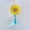 Crystal - Blue, variant on Sunflower Car Charm, Crystal Suncatcher, Rearview Mirror Hang, Auto Accessories, Cute Hippy Flower Decor For Women, New Car Gift For Her