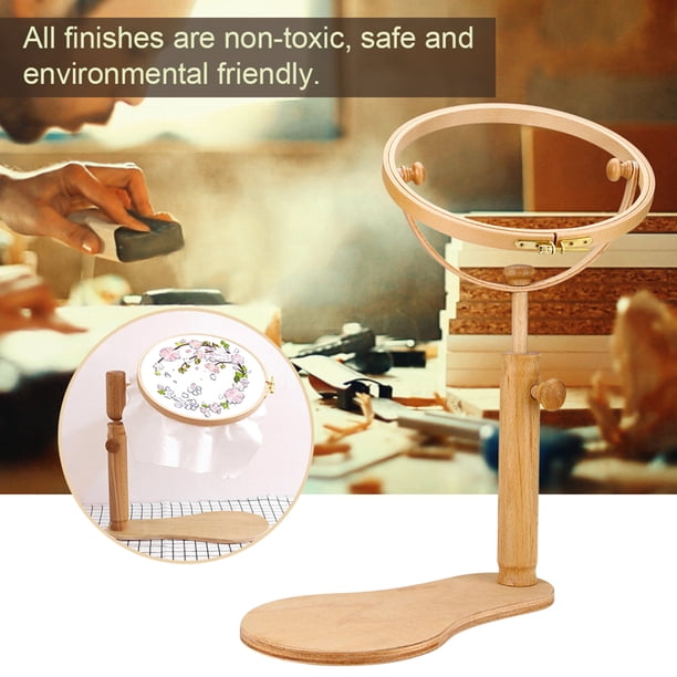 Soporte de Bordado de Ajustable, Aro Giratorio de 360 Grados para Bordados Pequeños, Duradero