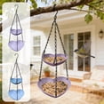 thumbnail image 1 of Sentmoon Bird Feeders for Outdoors Squirrel Proof Bird Feeders Double Layer Bird Feeder Outdoor Hanging Bird Feeder Purpose Bird Feeder for Water and Feeding Hanging Type, 1 of 8