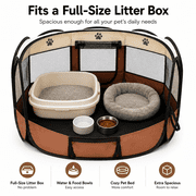 Portable Pet Playpen, Dog/Cat Playpen Foldable Pet Exercise Pen Tents Dog Kennel House Playground for Indoor Outdoor Travel Camping Use