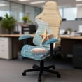 thumbnail image 5 of Whosucclay Starfish Beach Print Gaming Chair Slipcovers, Stretchable Office Chair Cover 4 Pcs Computer Desk Chairs Covers with Armrest Covers, Rotating Armchair Protector Cover, 5 of 8