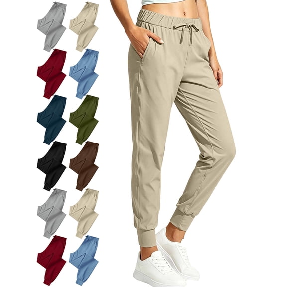 Womens Lightweight Hiking Pants Quick Dry Stretch Joggers for Running Workout Summer Unisex Lightweight Casual Pants