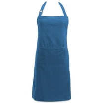 DII Modern Style 100 Percent Cotton Chino Chef Apron in Blue