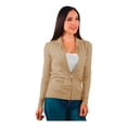 thumbnail image 1 of Sueter Mujer Moda Sweater Dama Abierto Cierres Abrigo Ligero LOLE  Sueter, 1 of 2