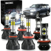 BMZONCC 9005 H11 LED Headlight H11 Fog Light Bulbs Combo for Toyota 4Runner 2010-2014 2015 2016 2017 2018 2019 2020