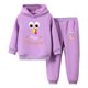 thumbnail image 1 of Gibobby Conjunto de Sudadera y Leggings de Lana Ropa para bebé (niño o niña) Unisex, chándal sólido de manga larga, con capucha de lana cálida, pantalones(Morado,4-5 Años), 1 of 3