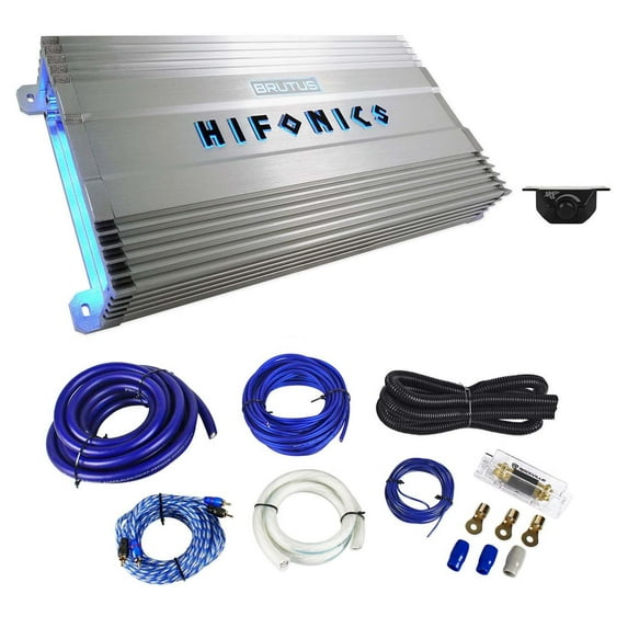Hifonics BG-3300.1D BRUTUS Gamma 3300 Watt Mono Car Amplifier Class D+Amp Kit