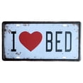 thumbnail image 1 of zhangmingg Style Happy Life License Plate Metal Sign for Home Bar Store Wall Art Poster, 1 of 4