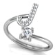 thumbnail image 3 of Anillo Abierto de Cobre Jumpingount con Letras Mayúsculas Ajustable Color Plata Estilo 26 Letras, 3 of 5